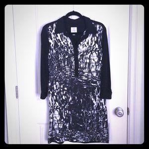 DONATEDSuzi Chin for Maggy Mixed Media Shirt Dress